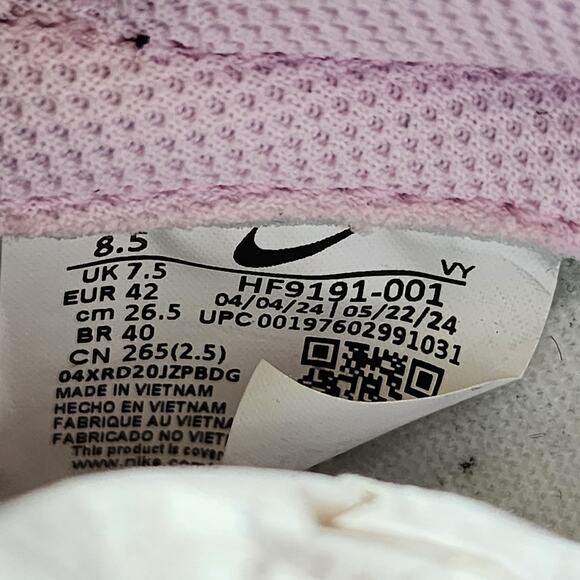 Nike Dunk Low Black Platinum Violet Croc Brand New Sz 8.5 - Picture 7 of 9